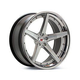 Vossen Forged 5L Feature Image VPS 3 3 piece spoke integrated Brushed GlossClear Front