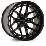 HFX-1 4 angled hfx 1 gloss black vossen hybrid forged wheel 6 lug 1