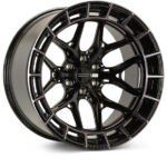 HFX-1 7 angled hfx 1 tinted gloss black vossen hybrid forged wheel 6 lug 1