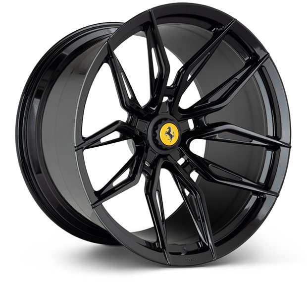 ferrari oem cap nf 11angled glossblack