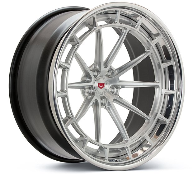 vossen forged lc3 04 3 piece brushed gloss clear angled 1