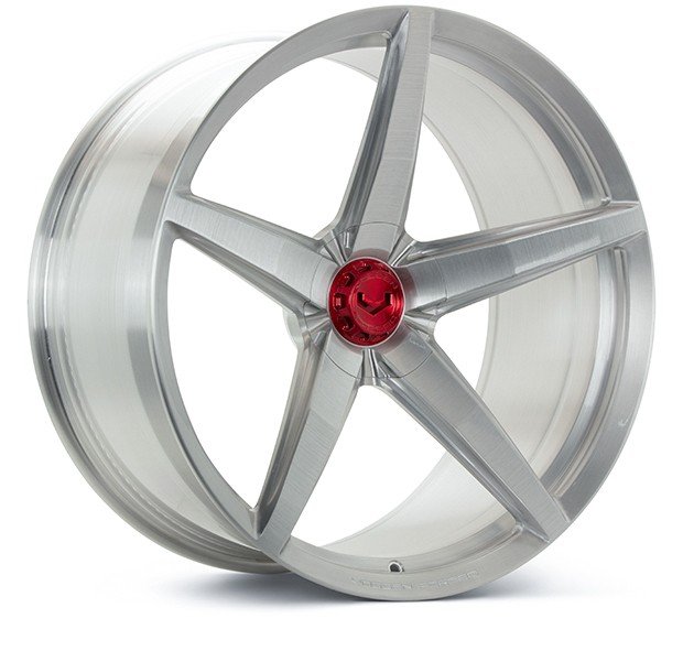 vossen forged vps 3 spoke integrated brushed glossclear angled
