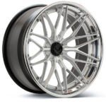 vossen forged vps 4 3 piece spoke integrated brushed glossclear angled 1