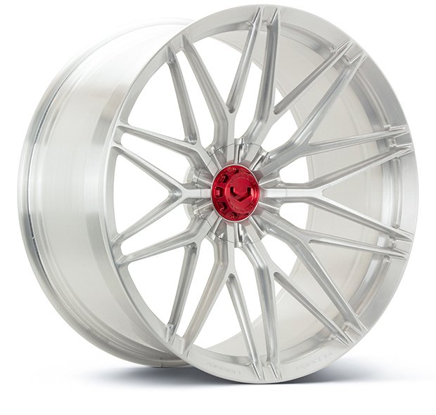 vossen forged vps 4 spoke integrated brushed glossclear angled