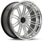 vossen forged vps 5 3 piece spoke integrated brushed glossclear angled 2